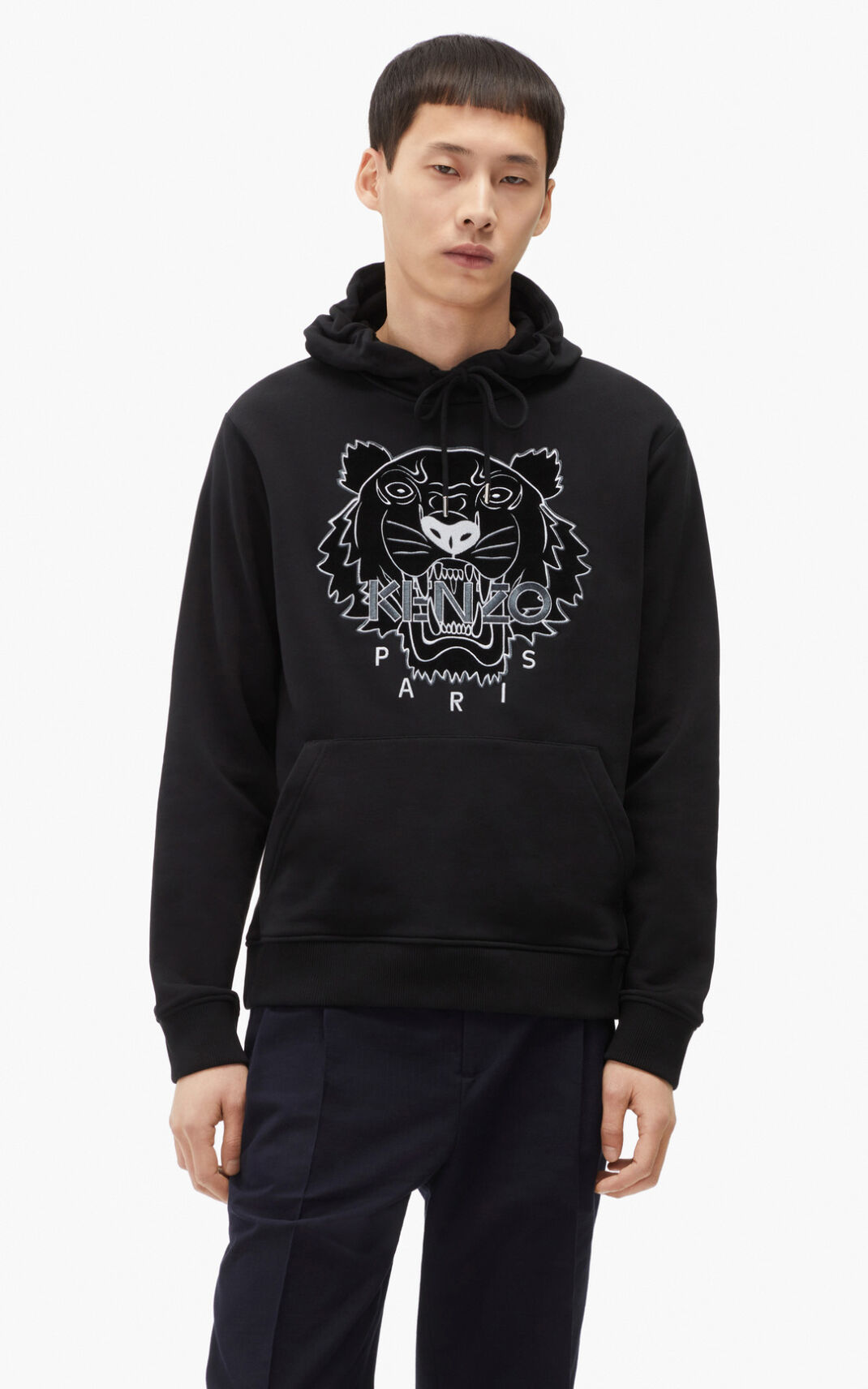 Sweat A Capuche Kenzo Homme The Hiver Capsule Tiger Noir NPVSJ-6549